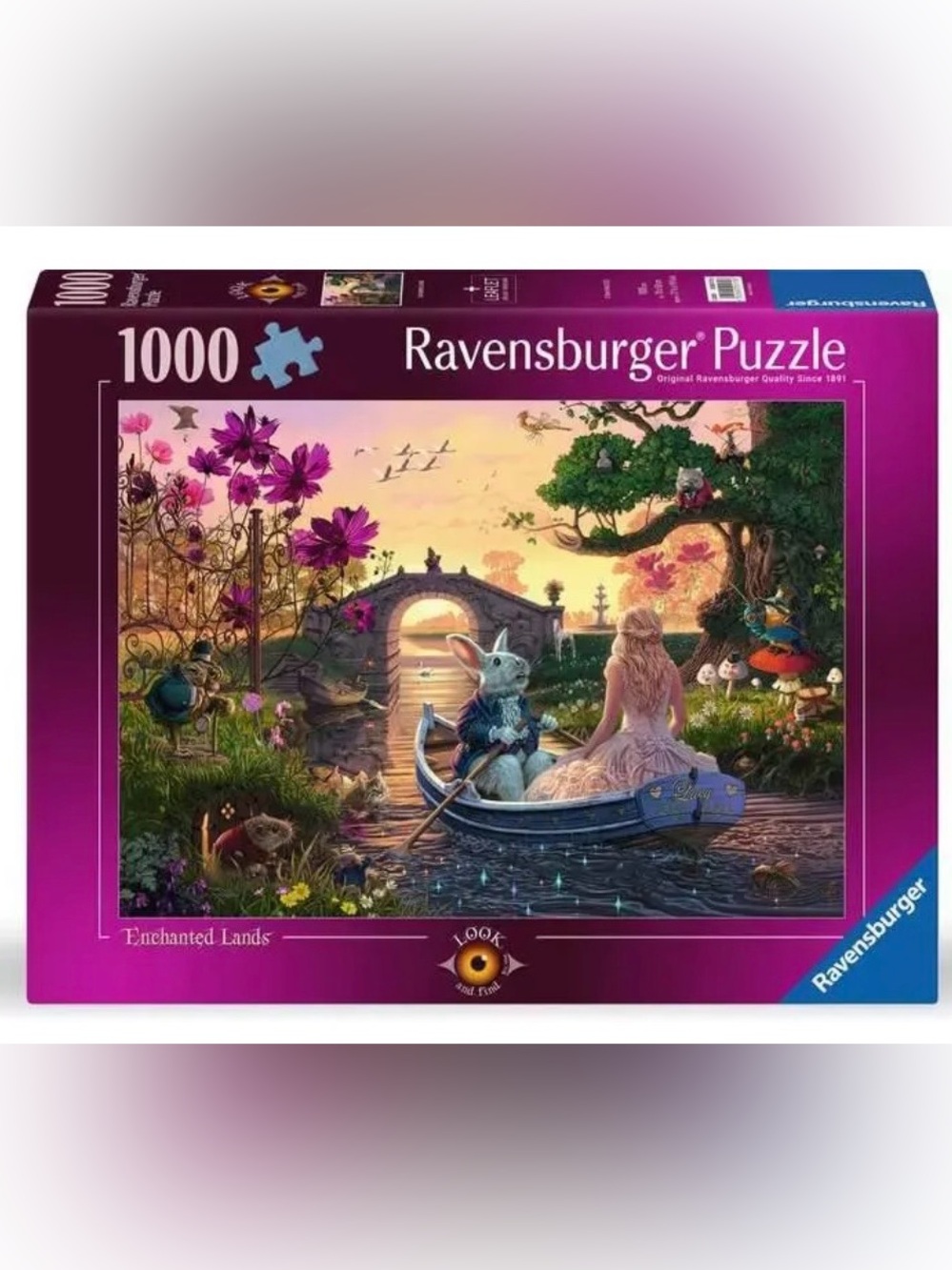 Ravensburger Enchanted Lands Wonderland Look & Find 1000 Piece Puzzle
